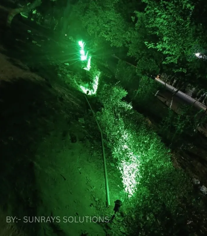 Garden Uplighting by Sunrays Solutions